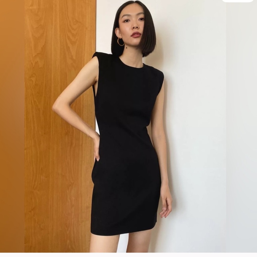 Babaton Sleek Black Mini Dress